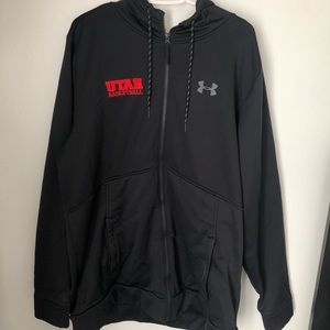Black University of Utah Zip-Up Jacket
